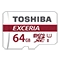 کارت حافظه microSDXC توشیبا مدل EXCERIA M302-EA کلاس 10 استاندارد UHS-I U1 سرعت 90MBps ظرفیت 64 گیگابایت به همراه آداپتور SD